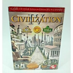 Sid Meier's‎ Civilization IV: Game of the Year  Edition (2009 PC DVD) New/Sealed